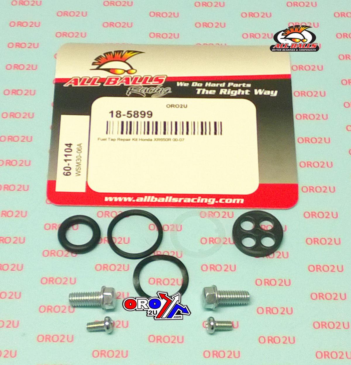 All Balls Racing Fuel Tap Repair Kit Allballs, Allballs 60-1104 Honda XR650R 00-07