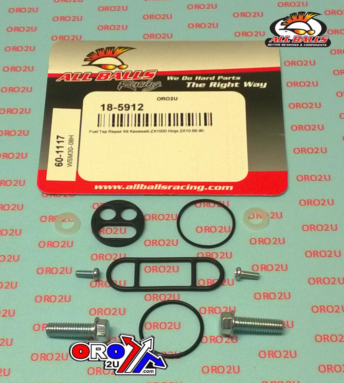 All Balls Racing Fuel Tap Repair Kit Allballs, Allballs 60-1117 Kaw Zx1000 88-90