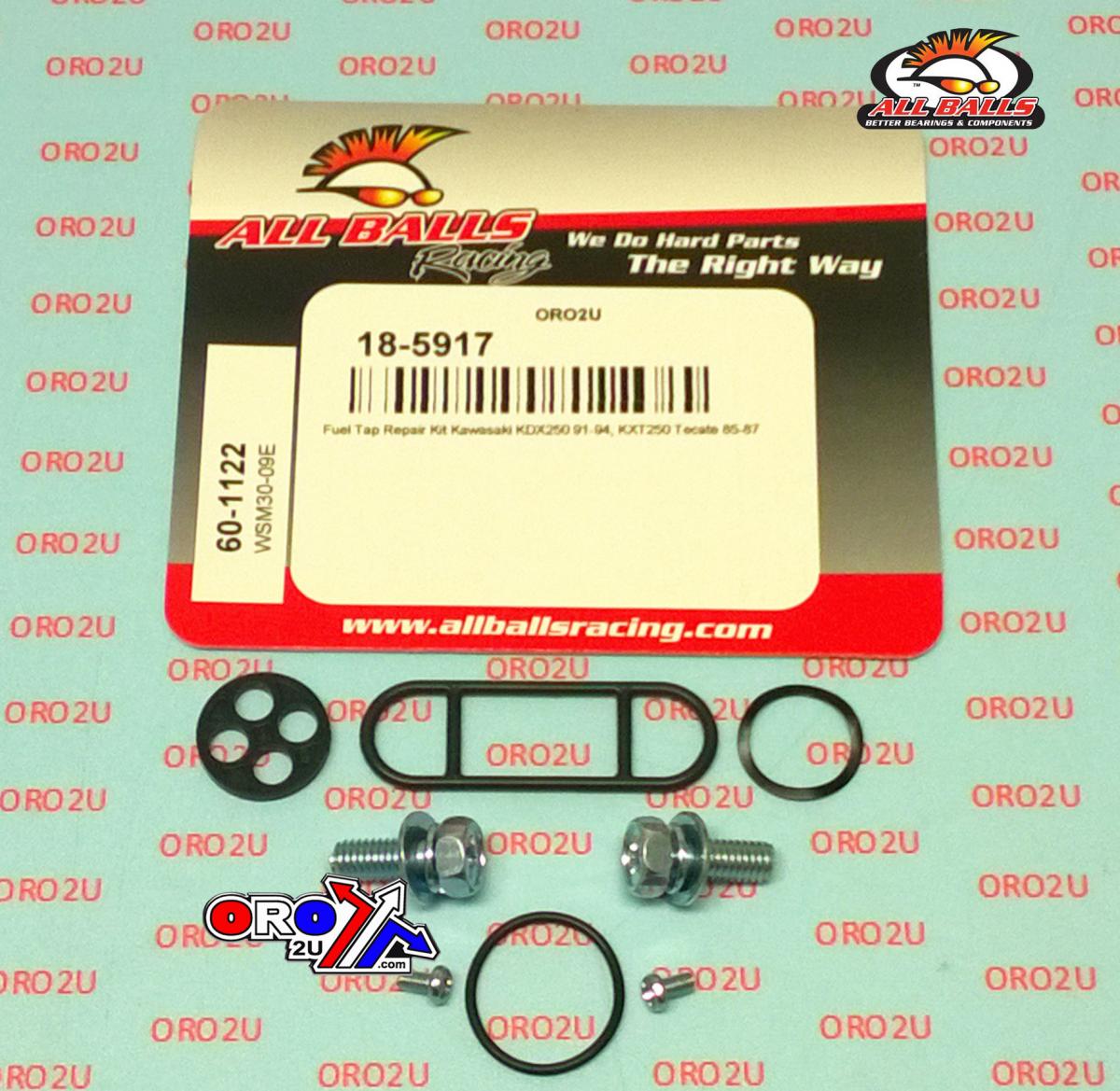 All Balls Racing Fuel Tap Repair Kit Allballs, Allballs 60-1122 Kaw KDX250 91-94/kxt 250 84-87