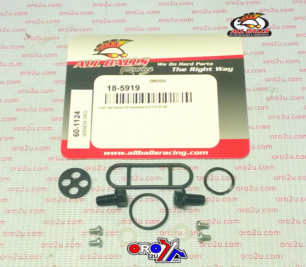 All Balls Racing Fuel Tap Repair Kit Allballs, Allballs 60-1124 Kaw KLF110 87-88