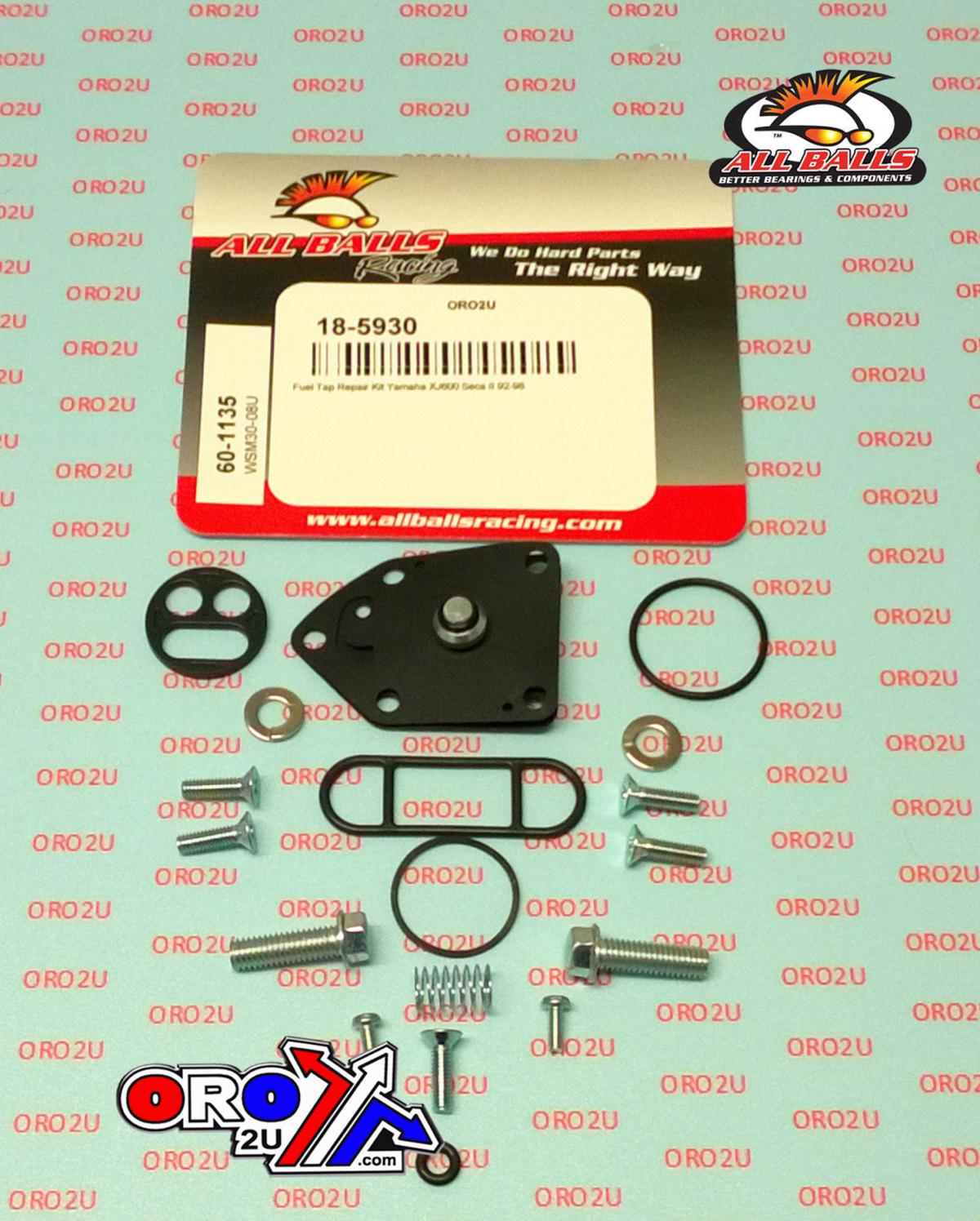 All Balls Racing Fuel Tap Repair Kit Allballs, Allballs 60-1135 Yam XJ600 92-98