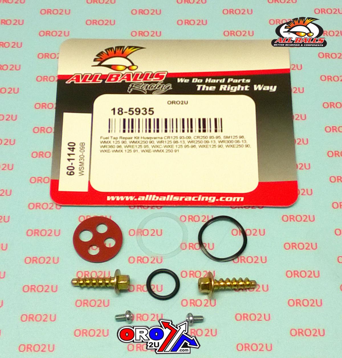 All Balls Racing Fuel Tap Repair Kit Allballs, Allballs 60-1140 Husa 450/650 04-07/husky 125-360 90-13