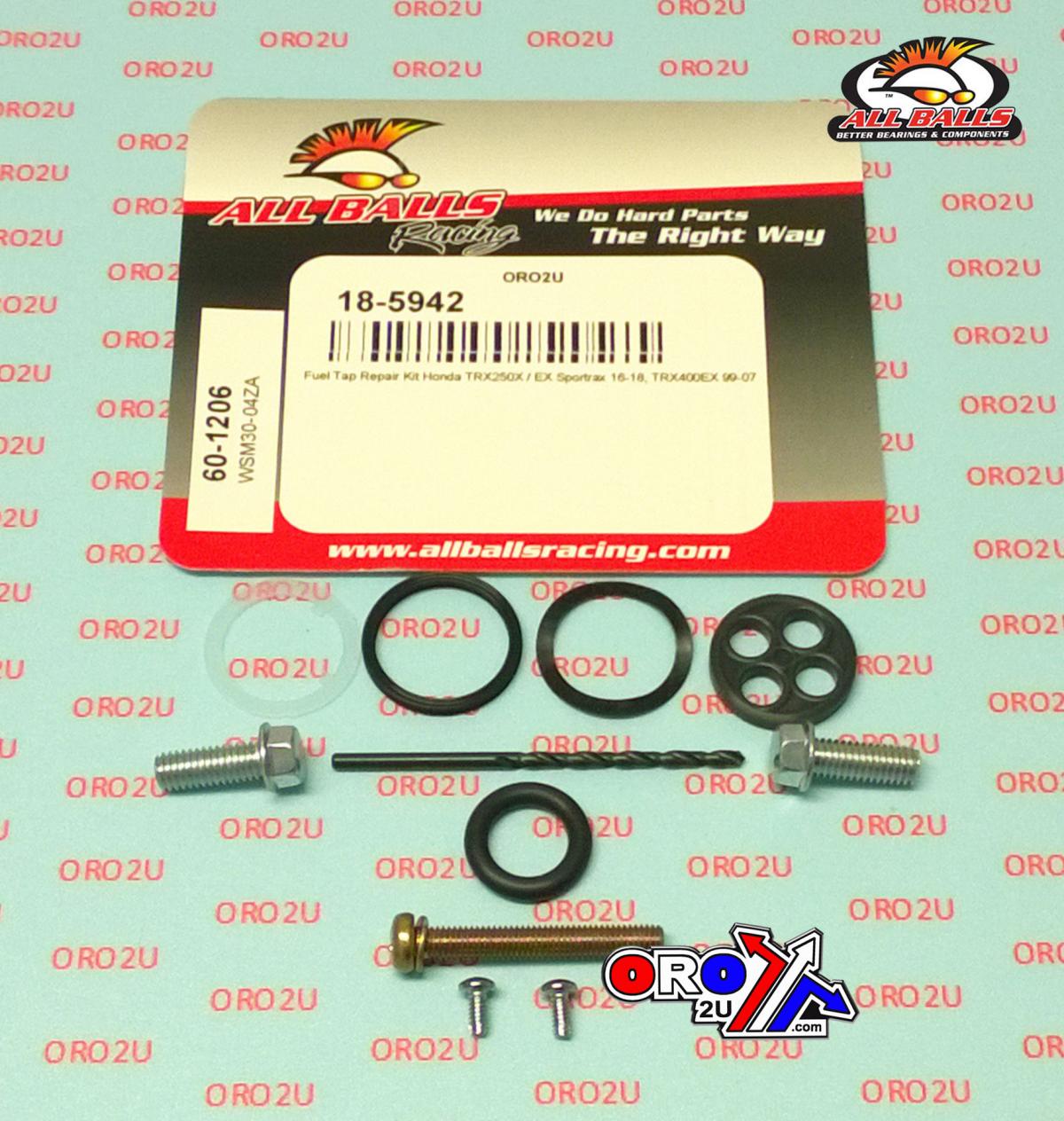 All Balls Racing Fuel Tap Repair Kit Allballs, Allballs 60-1206 Hon Trx 250x 16-21/TRX400EX 99-07