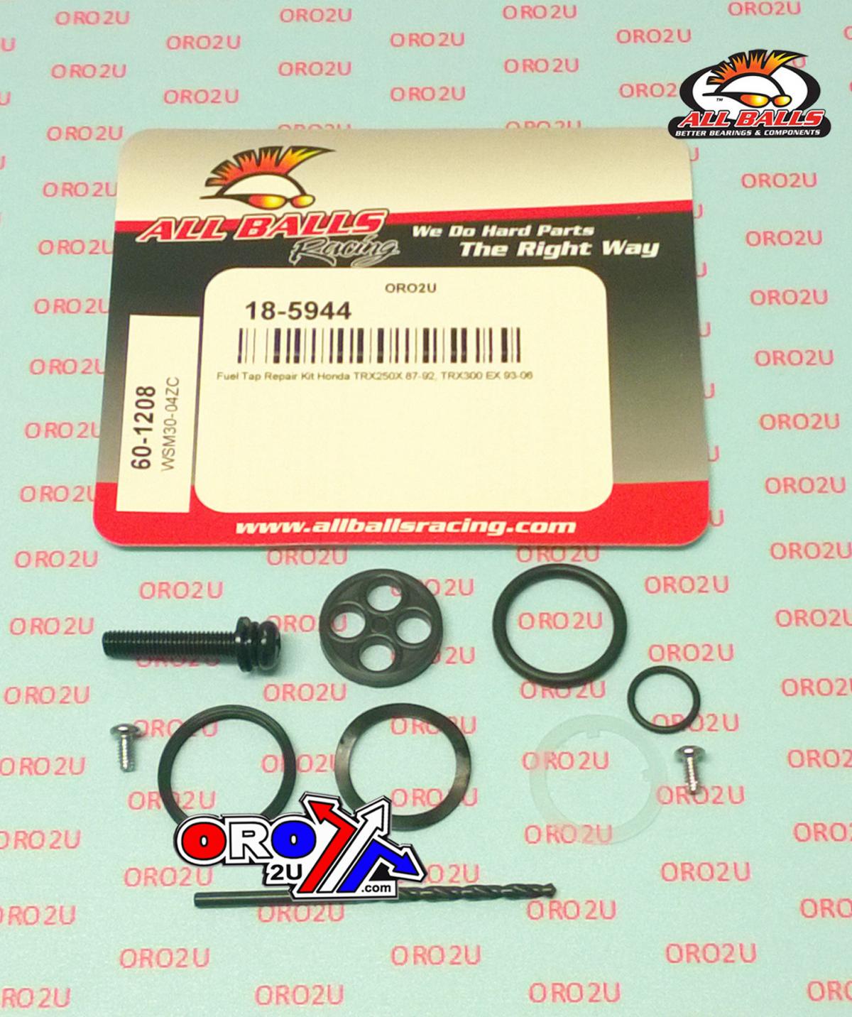 All Balls Racing Fuel Tap Repair Kit Allballs, Allballs 60-1208 Honda TRX250X 87-92/TRX300EX 93-06