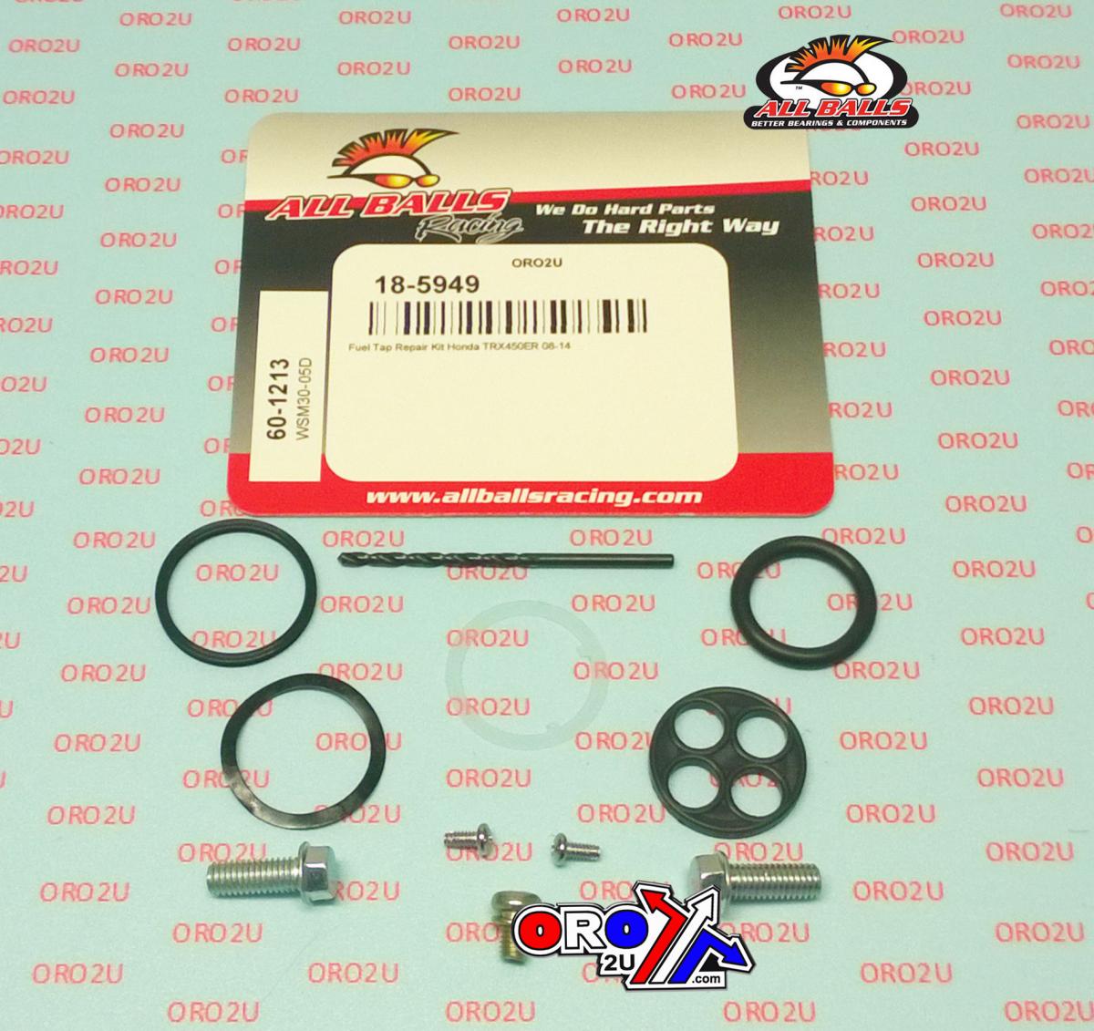 All Balls Racing Fuel Tap Repair Kit Allballs, Allballs 60-1213 Honda TRX450ER 08-14