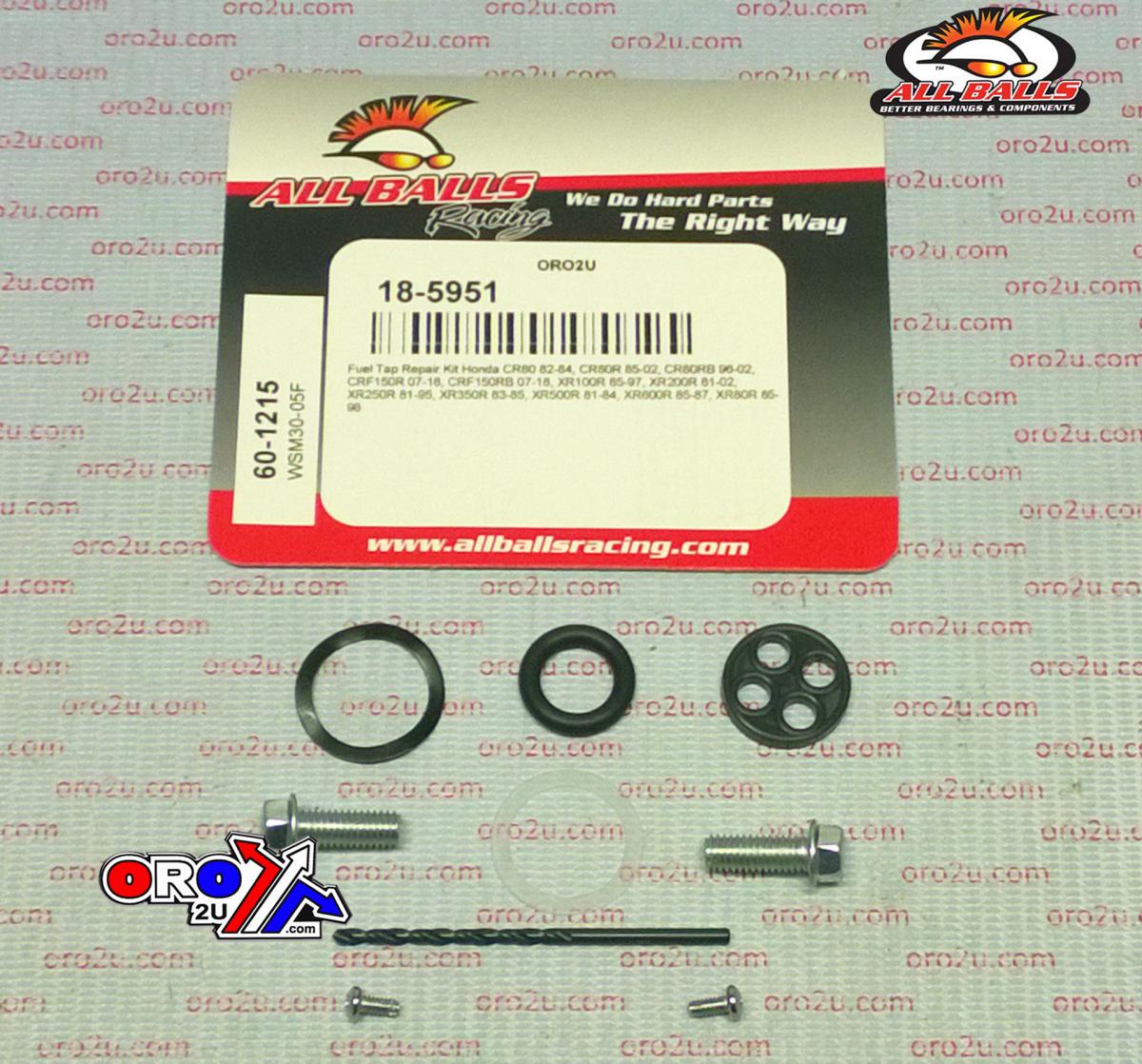 All Balls Racing Fuel Tap Repair Kit Allballs, Allballs 60-1215 Hon CR/CRF/xr 80-600 81-22