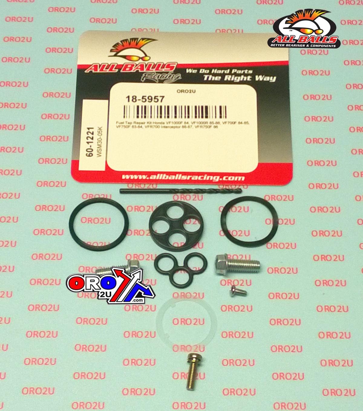 All Balls Racing Fuel Tap Repair Kit Allballs, Allballs 60-1221 Honda Vf/vfr 700-1000 83-87
