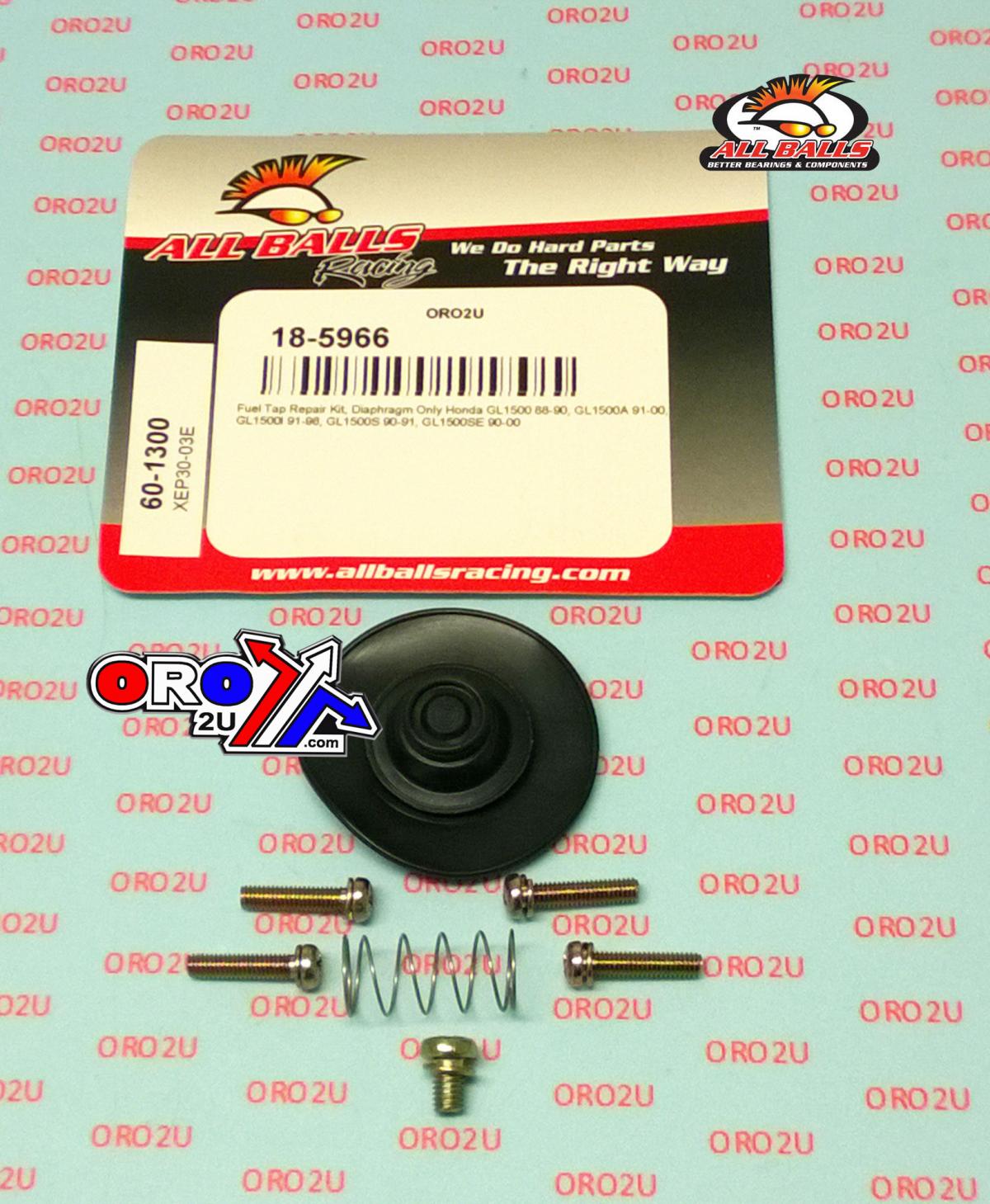 All Balls Racing Fuel Tap Repair Kit Allballs, Allballs 60-1300 Honda Gl1500 88-96
