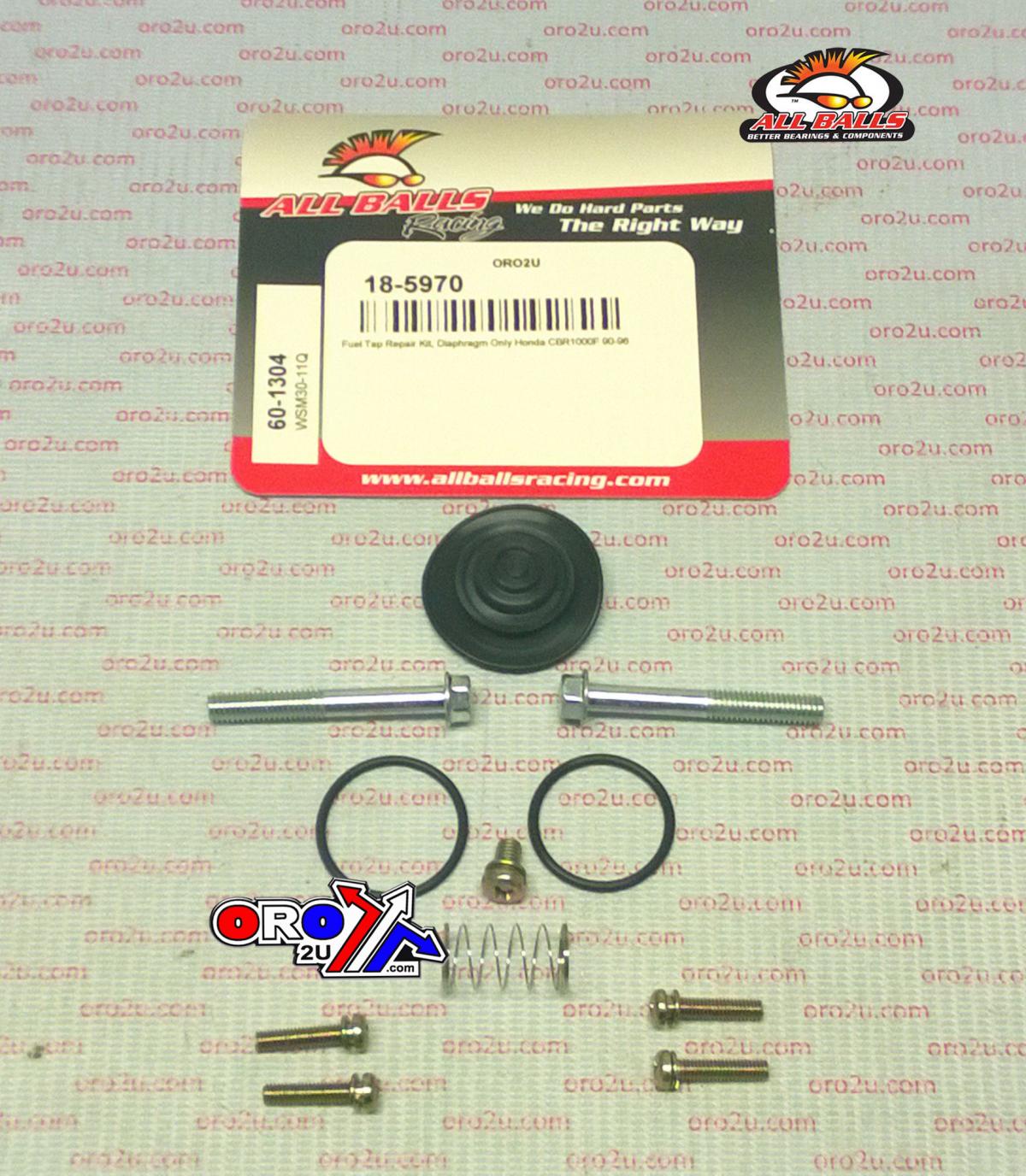 All Balls Racing Fuel Tap Repair Kit Allballs, Allballs 60-1304 Honda Cbr1000f 90-96