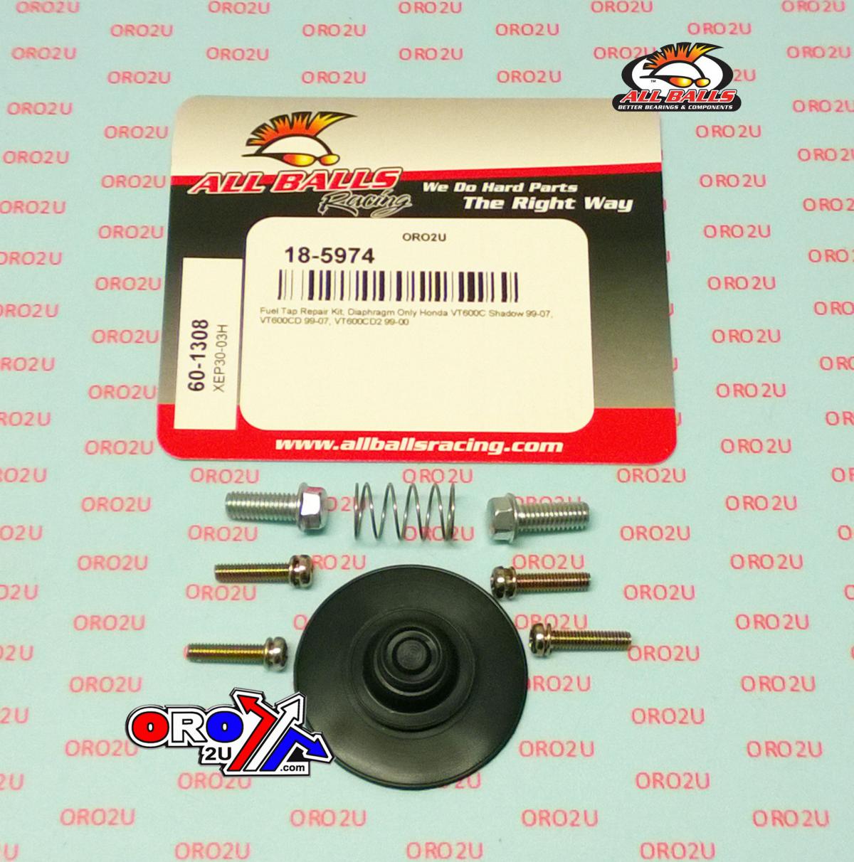 All Balls Racing Fuel Tap Repair Kit Allballs, Allballs 60-1308 Honda VT600 99-07
