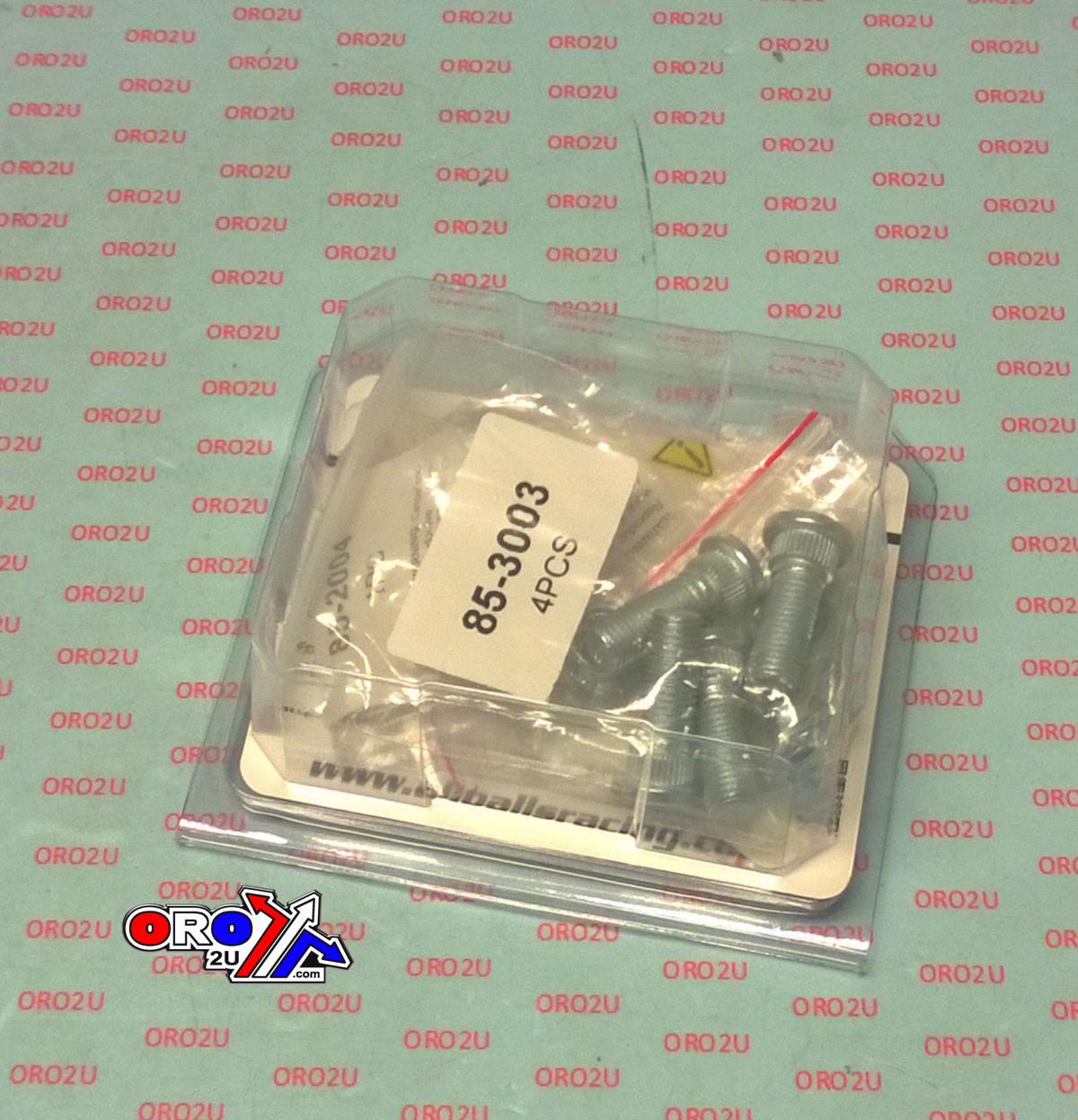 All Balls Racing Wheel Nuts and Studs Set-4, Allballs 85-1126, Yamaha YFS200 Blaster 88-94