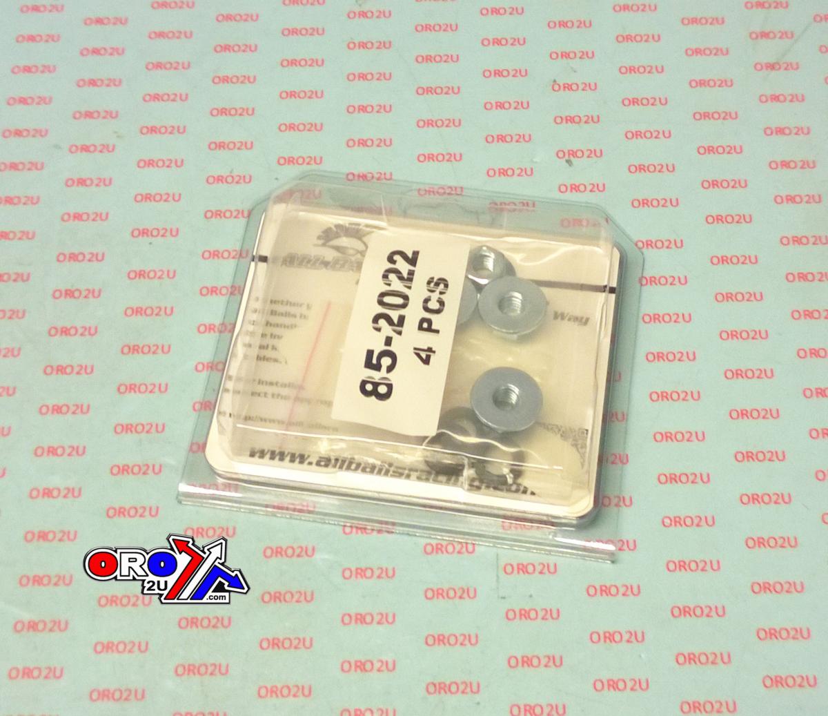 All Balls Racing Wheel Nuts & Lock Washers Set-4, Allballs 85-1225, 7542301, Polaris Trail Boss 350l 2x4 91-92