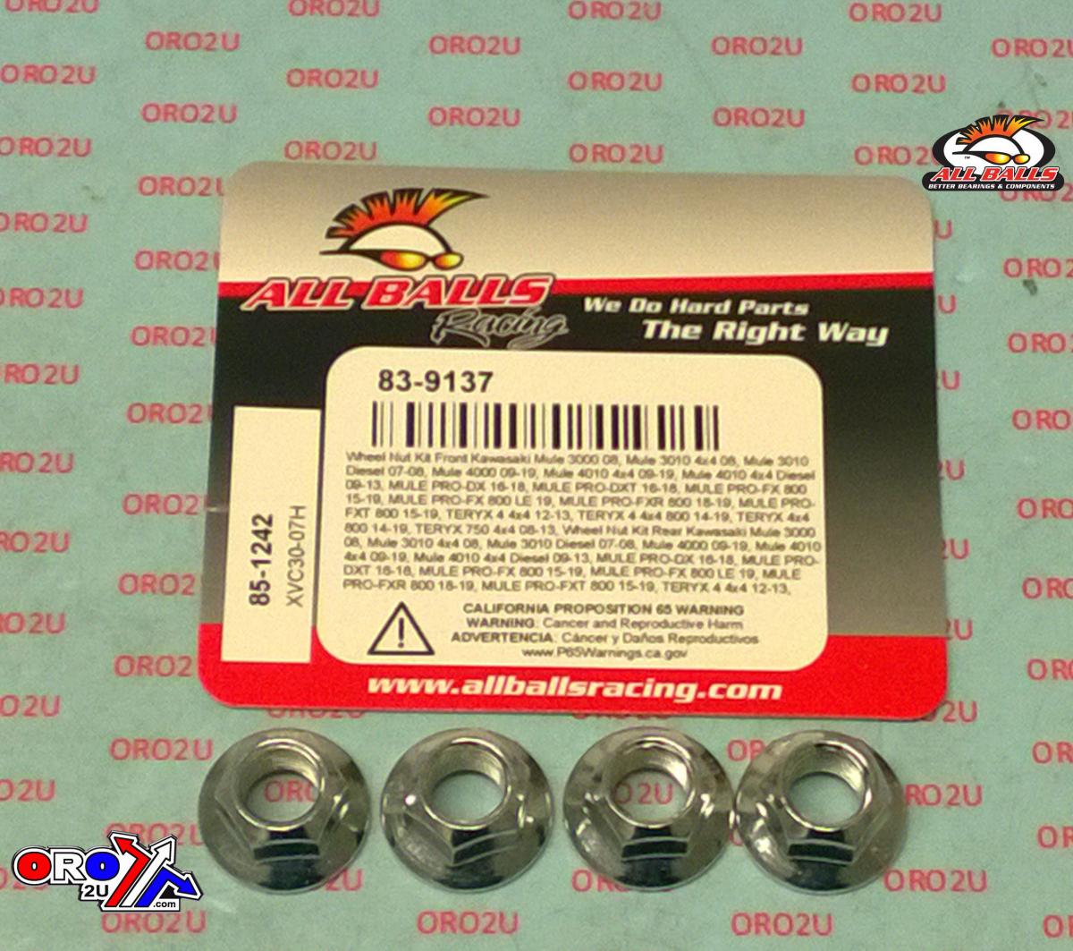 ALL BALLS WHEEL NUT LOCK SET ALLBALLS, ALLBALLS 85-1242 KAWASAKI