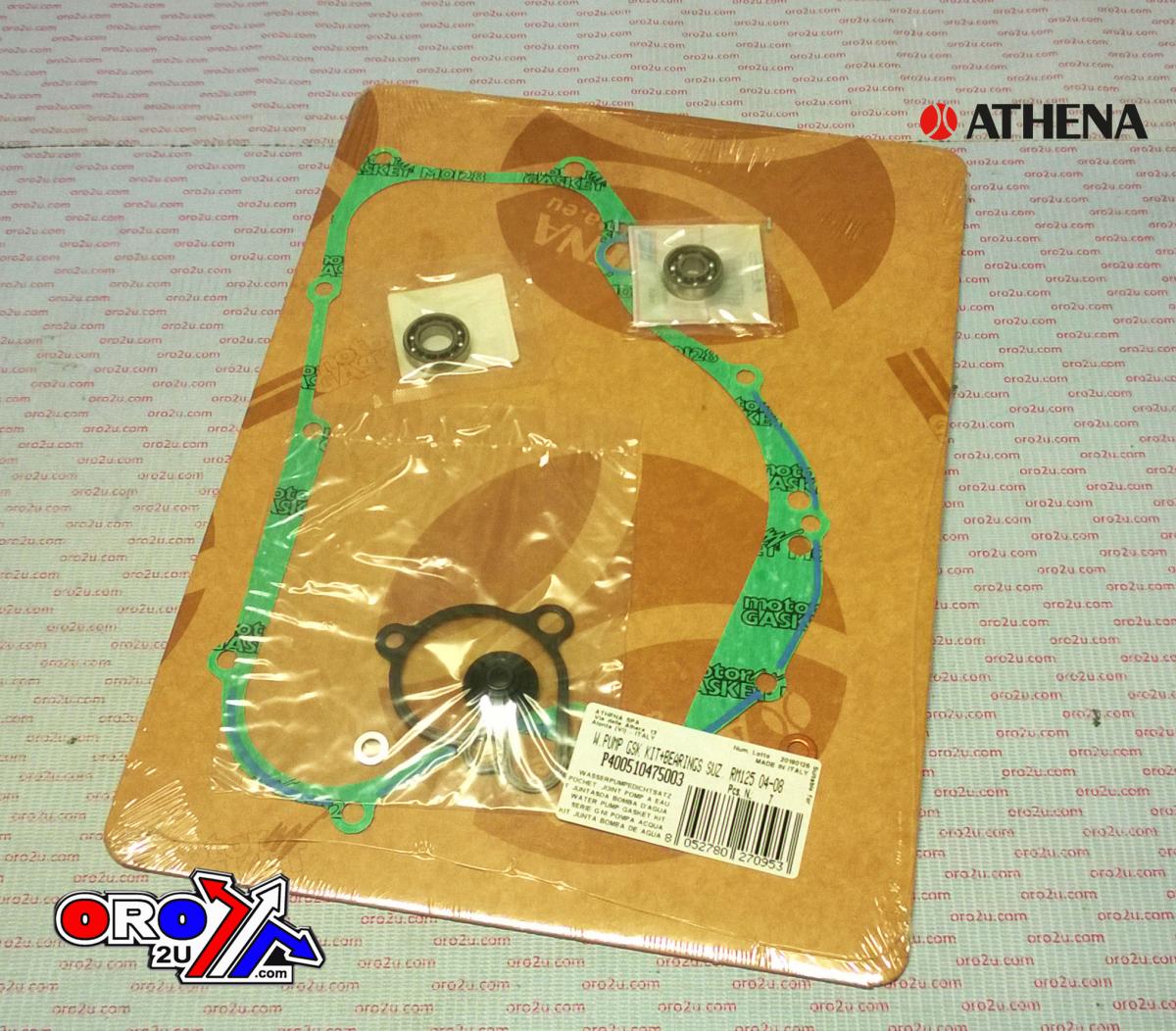 Athena Water Pump Gasket Kit RM 125 04-08, Athena P400510475003 Suzuki with Bearing