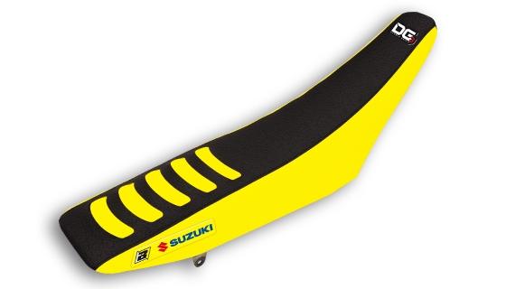 Blackbird Graphics 18-22 RM-z 450 Double Grip 3, Seat Cover Blackbird, 1331h, RM-z 250 2019-2022