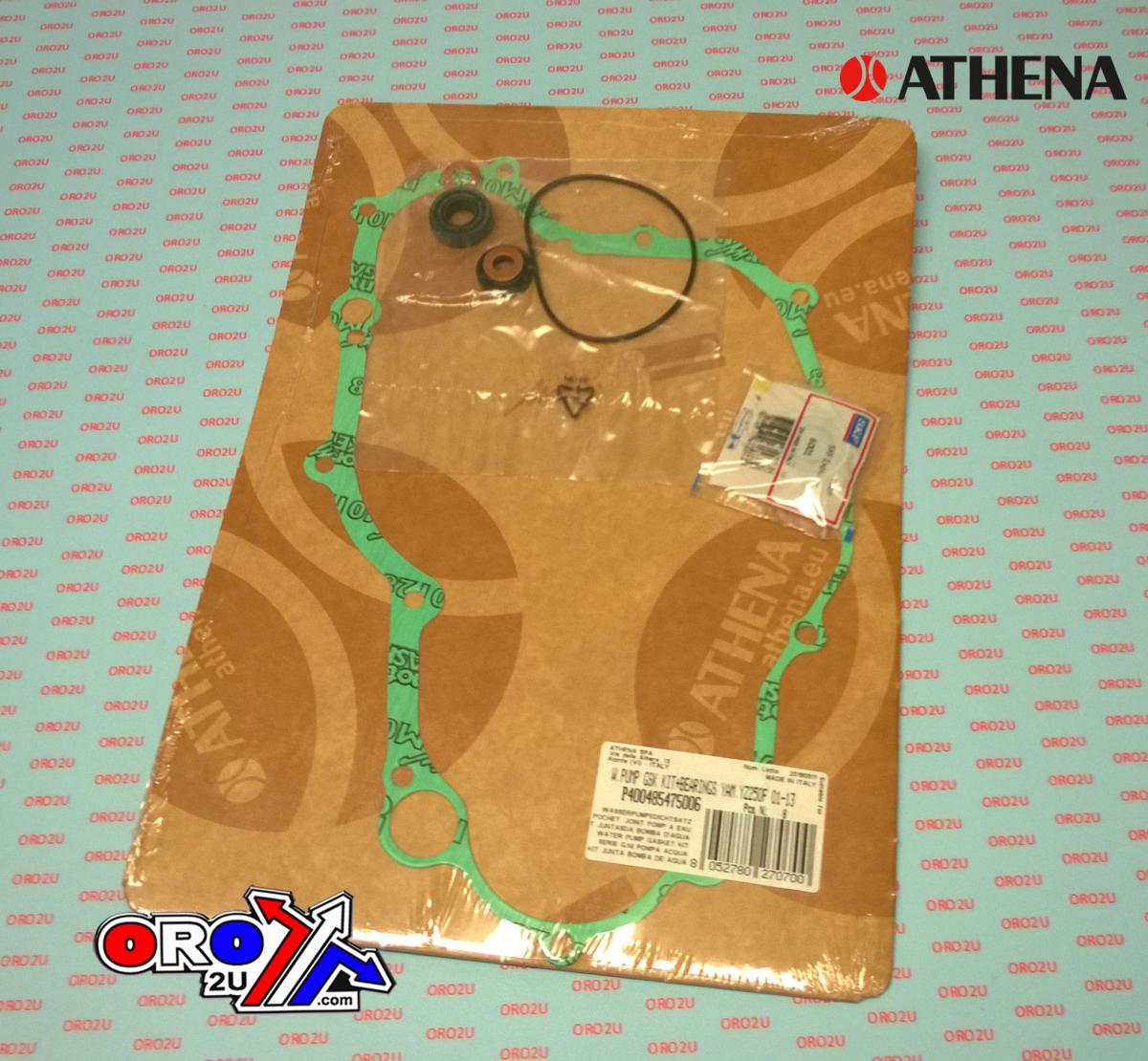 Athena Water Pump Gasket Kit YZ/WR 250 01-13, Athena P400485475006 Yamaha with Bearing