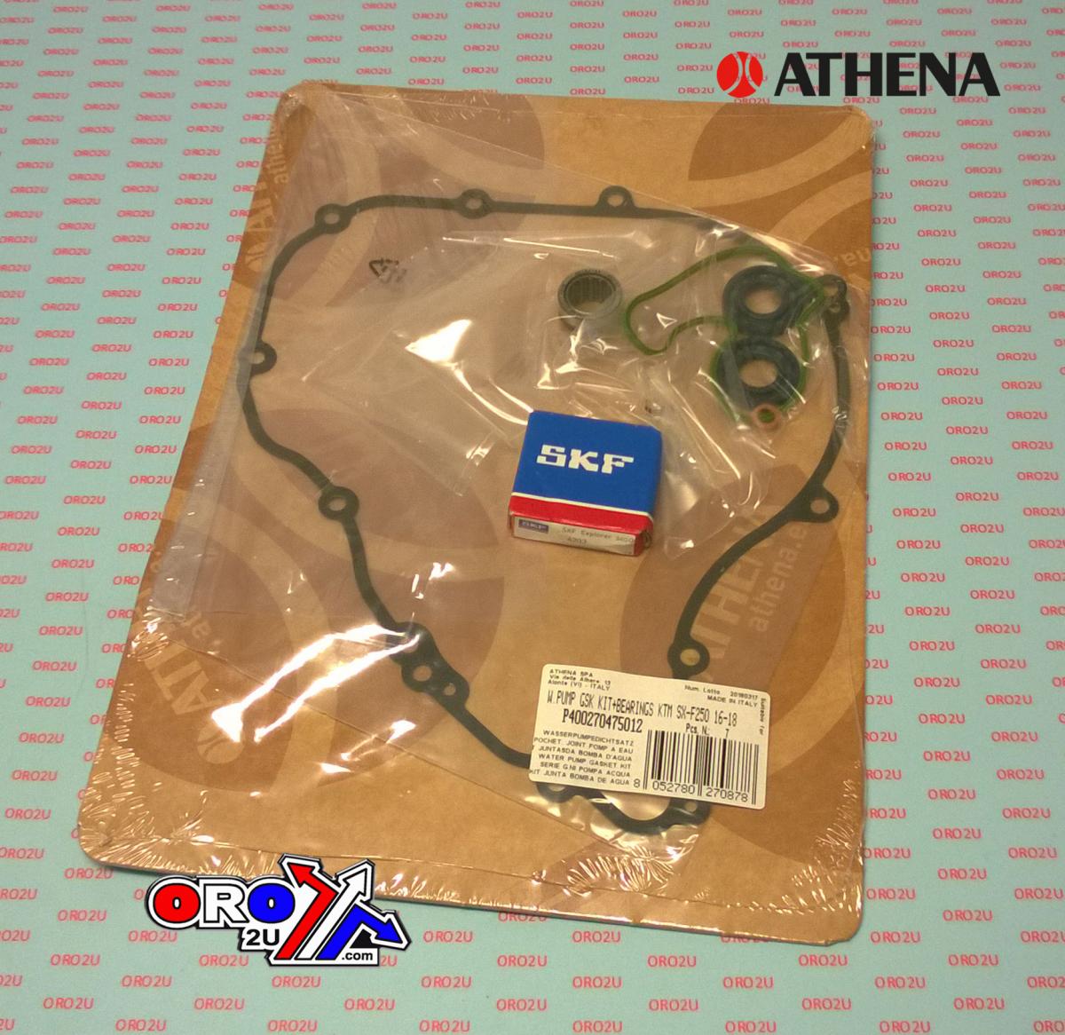 Athena Water Pump Gasket Kit SX-F/FX/FC/MC 250/350 16-22, Athena P400270475012 KTM/husky/gas with Bearing