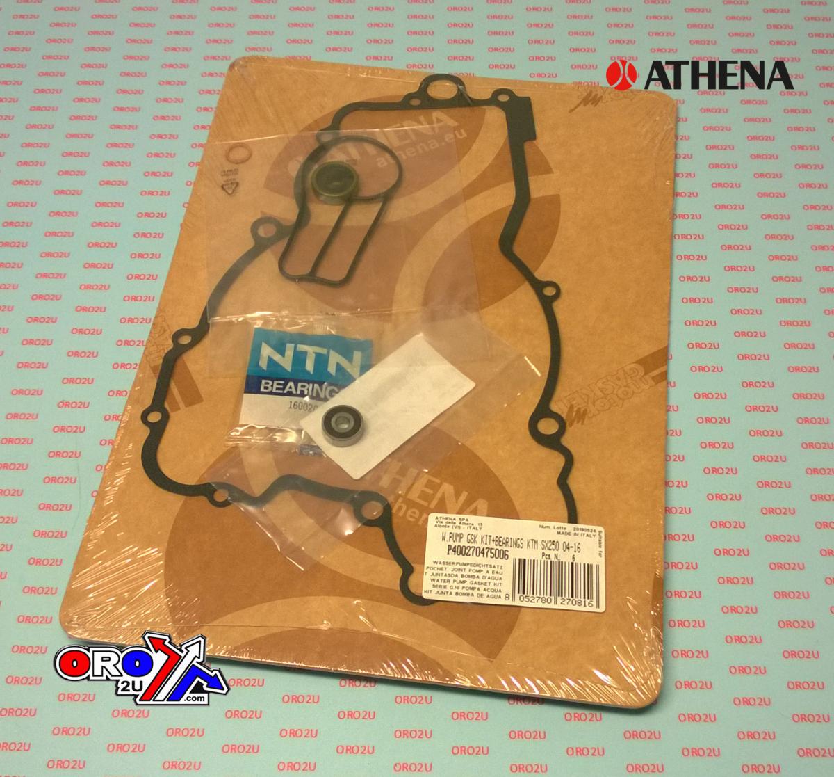 Athena Water Pump Gasket Kit SX/XC/TE/TC 250/300 04-16, Athena P400270475006 KTM/husky with Bearing