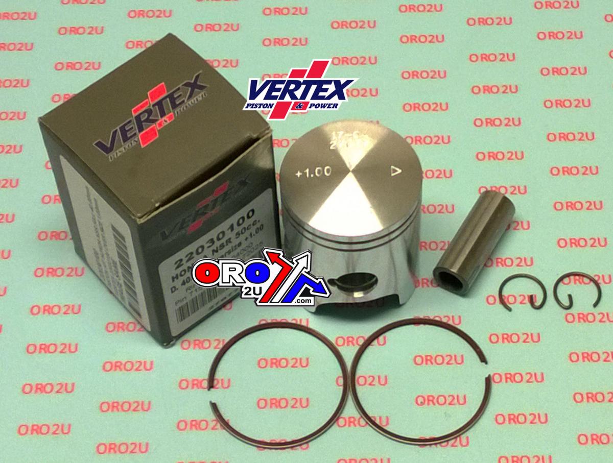 Vertex Piston Kit Honda Nsr 50cc 39.50mm, Vertex 22030050 Over Size 0.50mm
