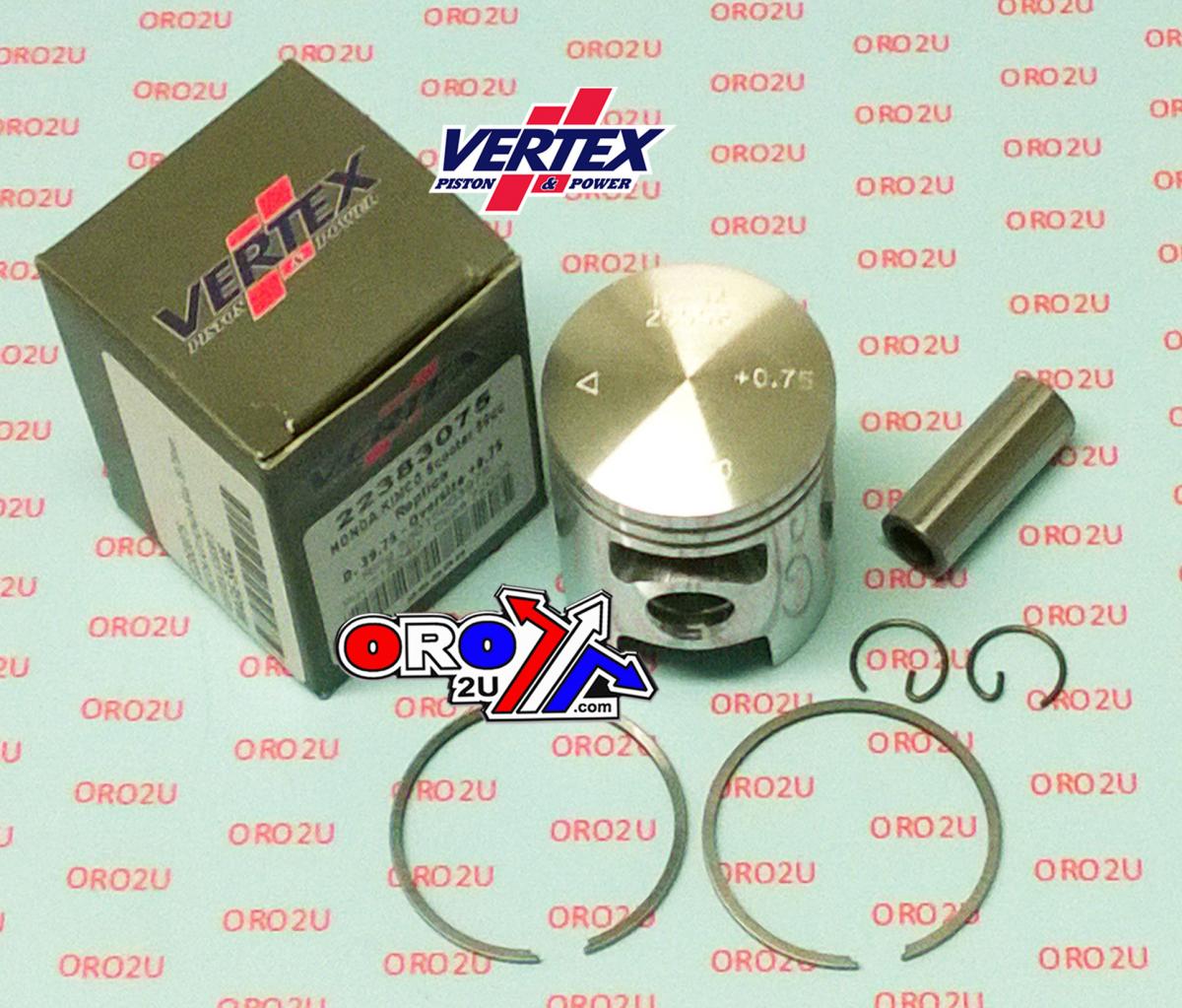 Vertex Piston Kit Honda 50cc 39.25mm, Vertex 22383025 Kymco Sym