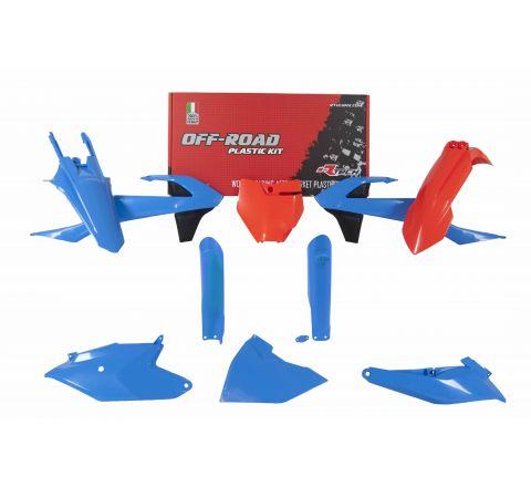Rtech Plastics Plastic Kit/7 18-24 KTM SX85, Light Blue/orange Rtech R-kitKTM-cl0-185, R-kitKTM-cl0-185