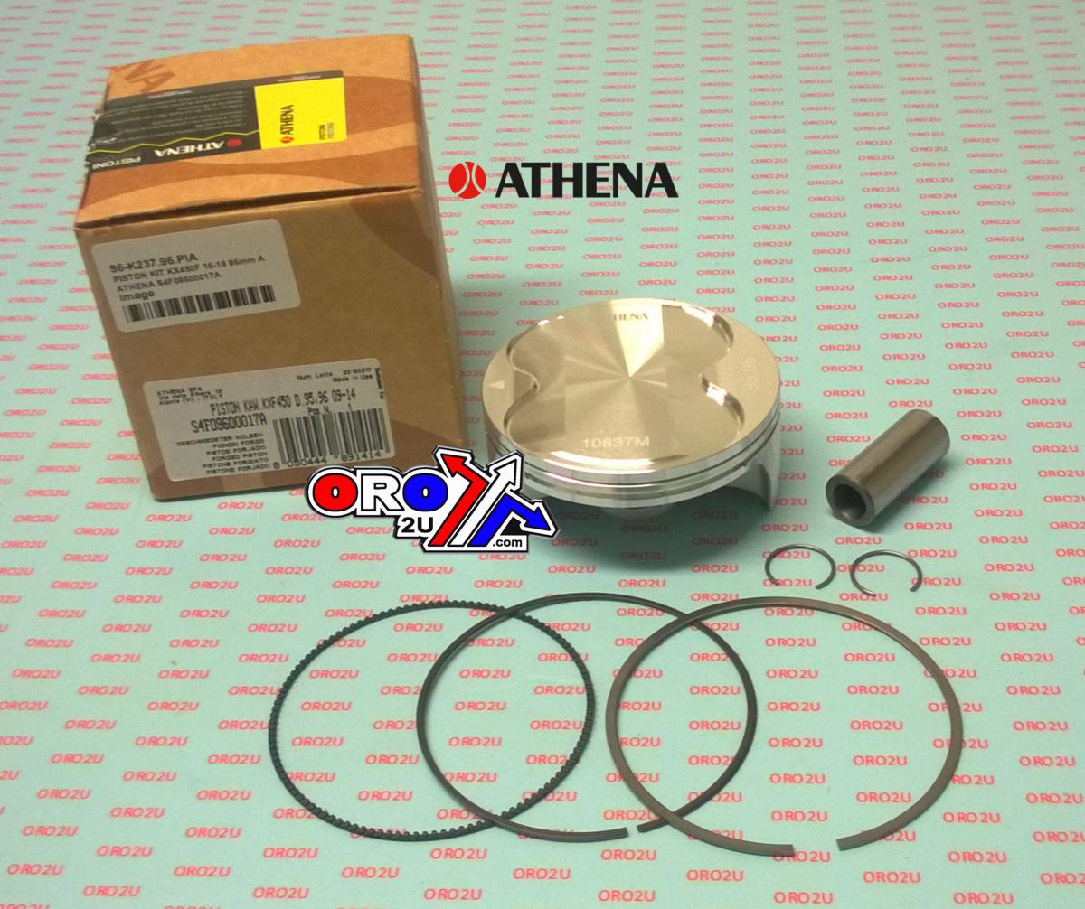 Athena Piston Kit 96mm Kawasaki KX 250 09-18, Athena S4f09600017a Std Bore