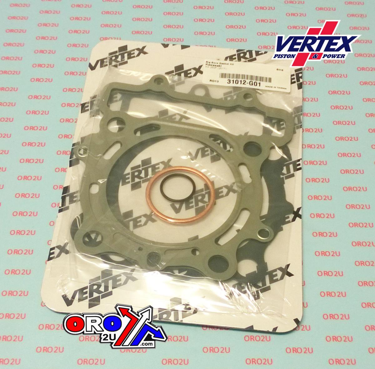 Cylinder Works Gasket Top Kit 17-18 KX250F 80, Works Cylinder 31012-g01 Big Bore, KX250F Kawasaki