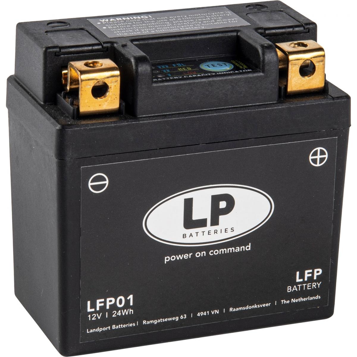 Landport Batteries Battery Lithium 12v LFP01, KTM 1ah SX-F 450/250, CRF 250/450 Honda, Yt4al-bs, Yt5al-bs, Ytx4l-bs, Ytx5l-bs, Ytz5s, HY85S, LtKTM04l, Bsli-01