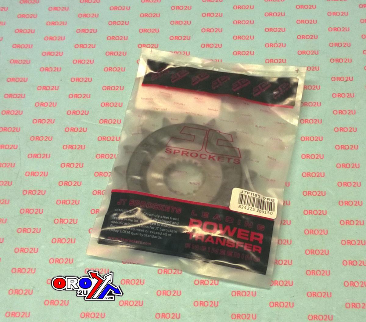 JT Front Sprocket Jtf1185.17rb, Rubber Cushoined