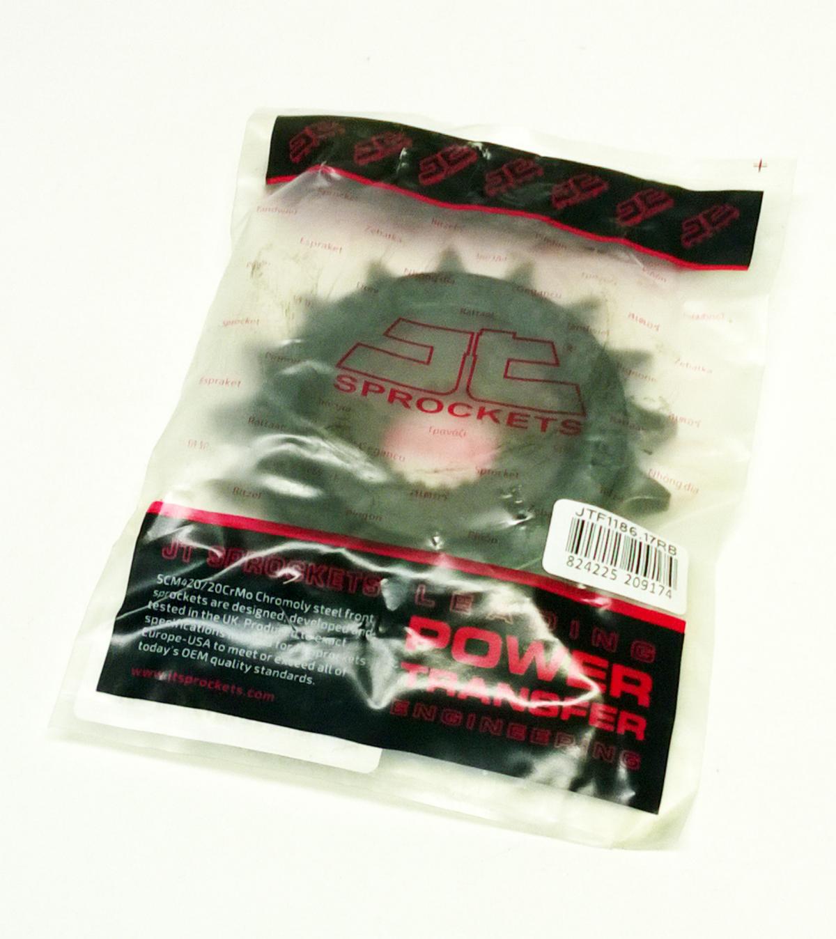 JT Front Sprocket Jtf1186.17rb, Rubber Cushoined