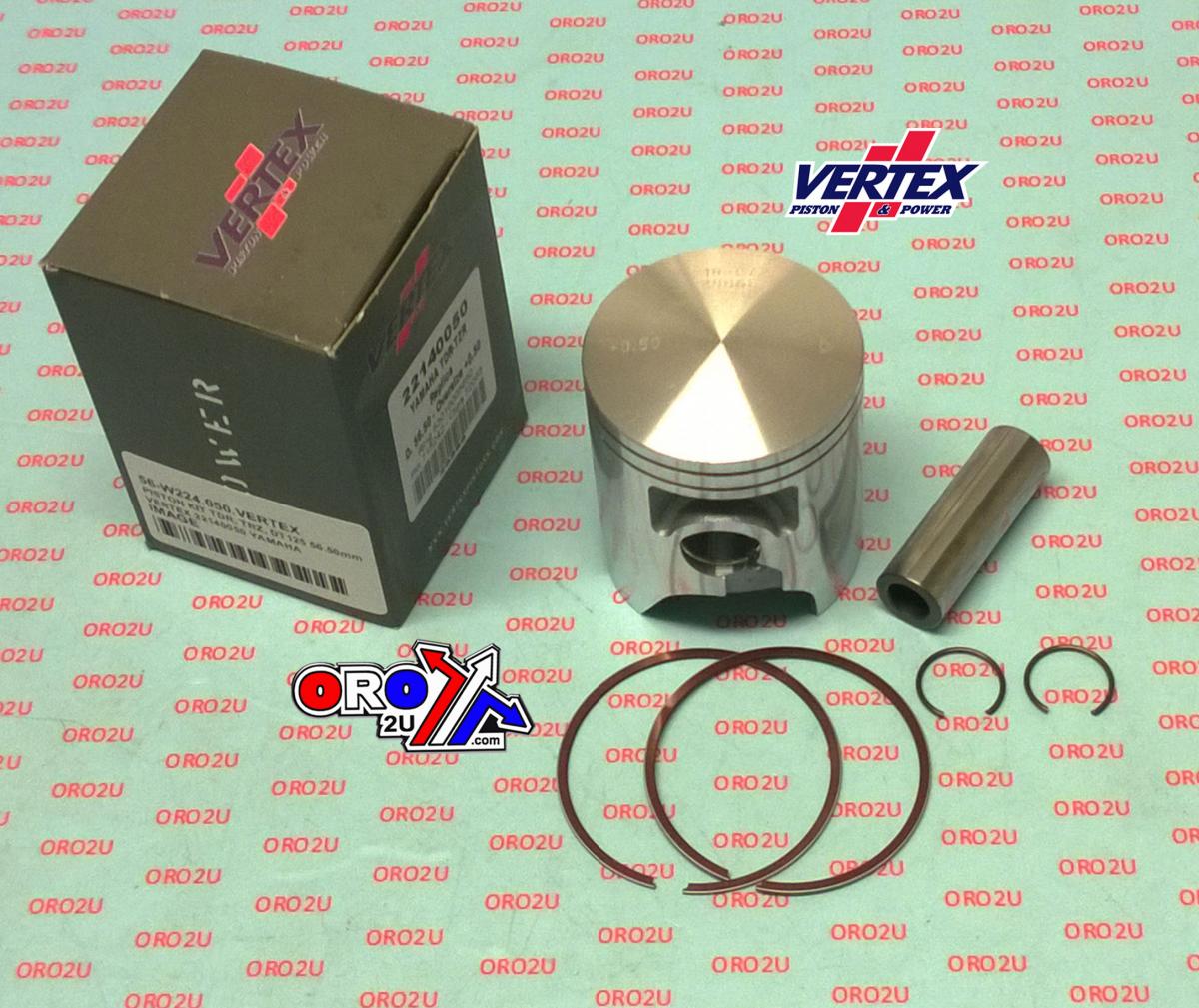 Vertex Piston Kit Vertex 56.50 Yamaha Tdr/tzr/dt 125 All, Vertex 22140050 Os+0.50