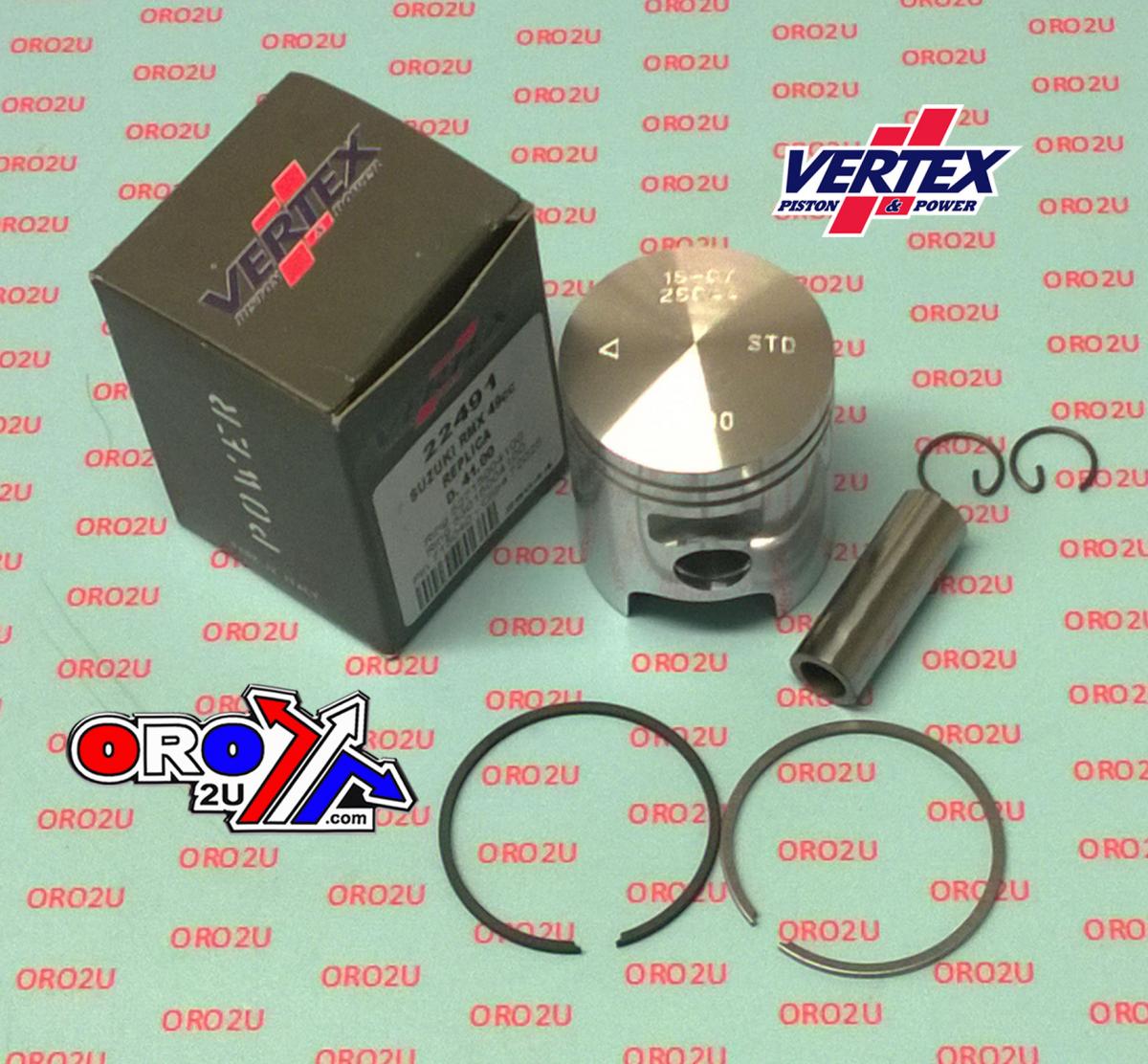 Vertex Piston Kit Vertex 42.50 Suzuki Rmx 5m Katana 50cc, Vertex 22491150 Os +1.50