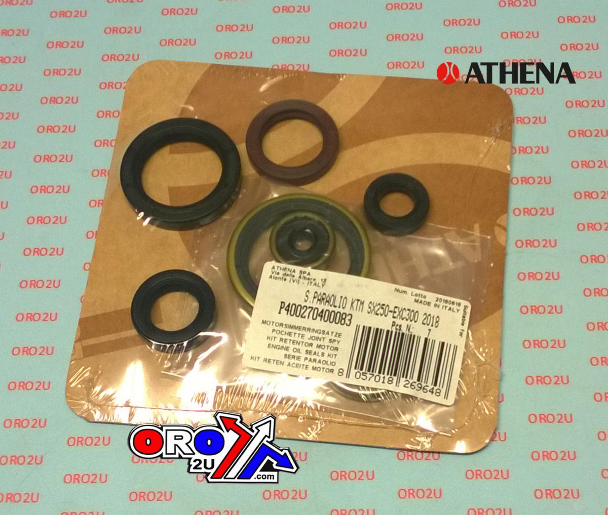 Athena Engine Oil Seal Set EXC/XC/TE/TC/TX/EC 250/300 17-22, Athena P400270400083 KTM/husky/gas