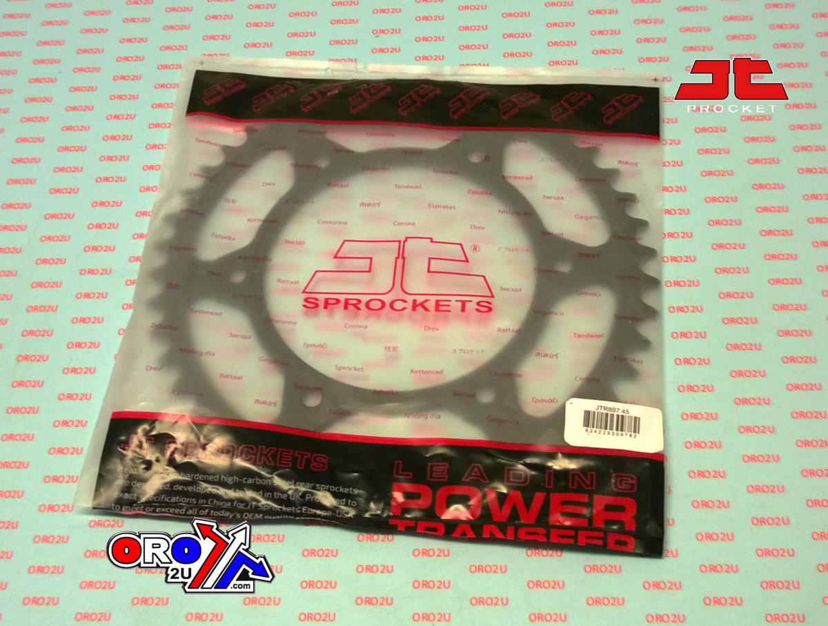 JT Rear Sprocket Steel Hard Zbk, JTR897.45zbk, SR897-45
