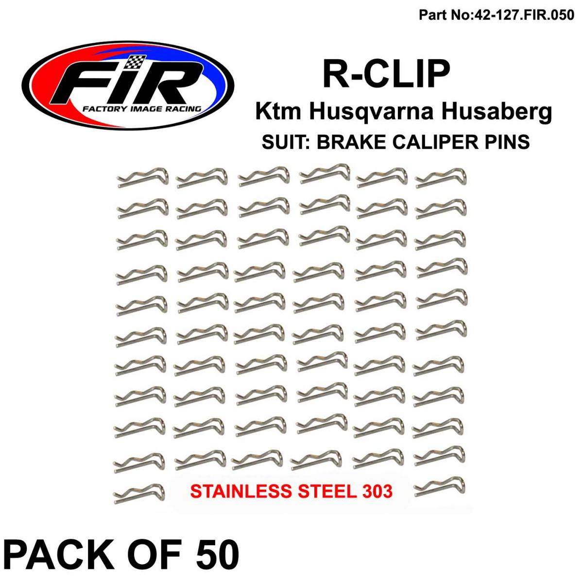FIR R-clip KTM Brake Caliper Pin (pack of 50) K54813082000 54813082000