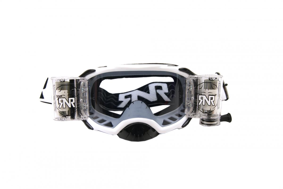 Rip-N-Roll Rnr Platinum WVS-V2 48MM, White Goggle, Roll Off, GAC22, Wide Vision System