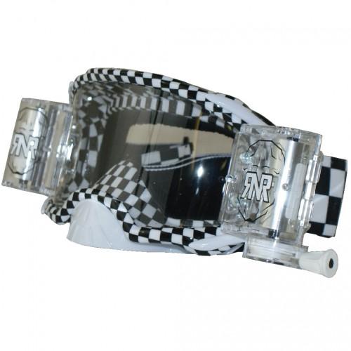 Rip-N-Roll Rnr Platinum WVS-V2 48MM, Chq Flag Goggle, Roll Off, GAC10, Wide Vision System