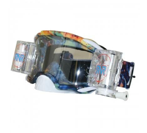 Rip-N-Roll Rnr Platinum Wvs 48MM, Oil Slick Goggle, Roll Off, GAA11, Wide Vision System