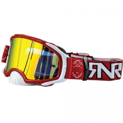 Rip-N-Roll Rnr Platinum Tear Off Mirrored, Red Goggle, GAM45, Tear Off