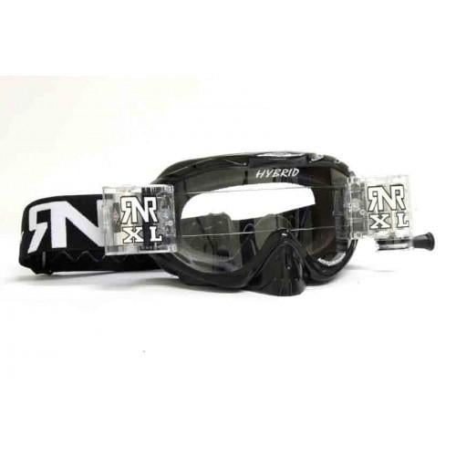 Rip-N-Roll Rnr Hybrid Black XL Roll & Tear Off, Black Goggle, 36MM Roll Off, GH23XL, Roll & Tear Off
