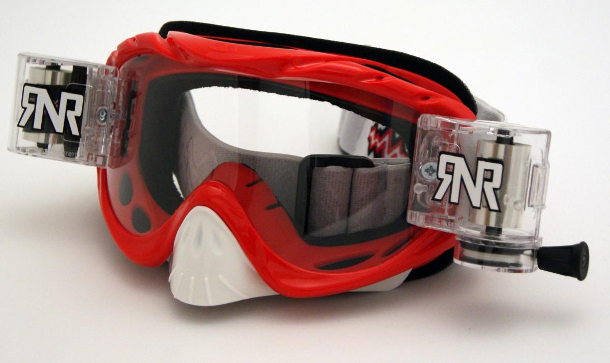 Rip-N-Roll Rnr Hybrid Red Fully Loaded Roll Off, Red Goggle, GH45, Roll & Tear Off