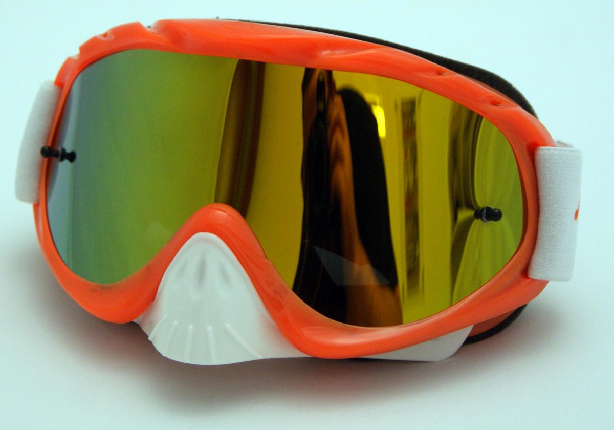 Rip-N-Roll Rnr Hybrid Orange Mirrored Lens, Orange Goggle, GH461M, Mirrored Lens