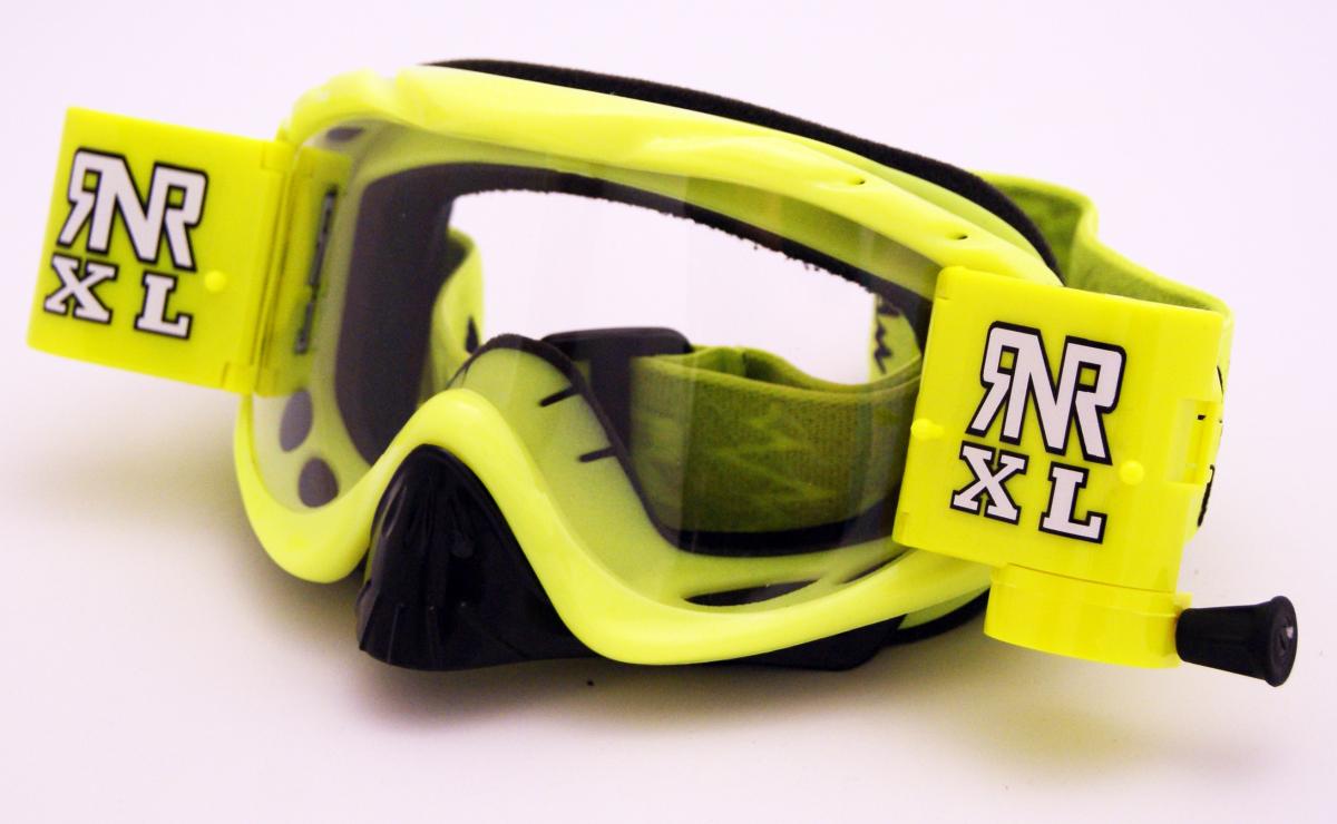 Rip-N-Roll Rnr Hybrid Psycho Yel XL Roll & Tear Off, Psycho Yellow Goggle, 36MM Roll Off, GH61XL, Roll & Tear Off