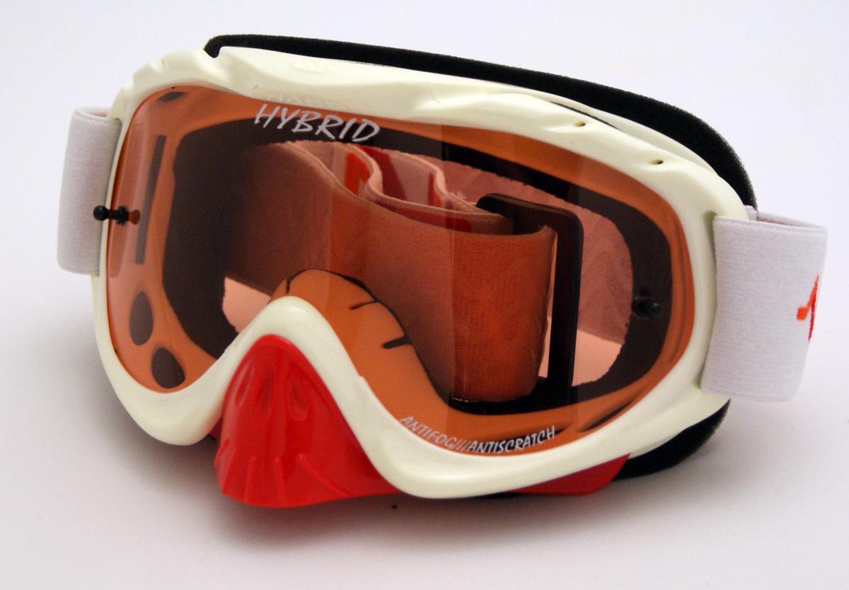 Rip-N-Roll Rnr Hybrid White/red Tear Off, White/red Limited Edition Goggle, GH225TO, Tear Off