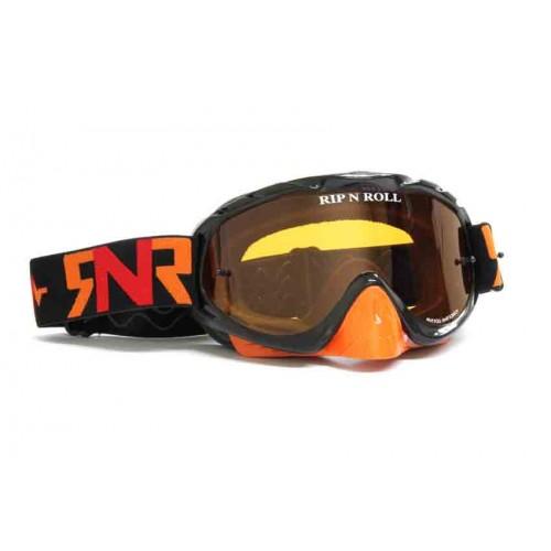 Rip-N-Roll Rnr Hybrid Black/orange Tear Off, Black/orange Limited Edition Goggle, GH236TO, Tear Off