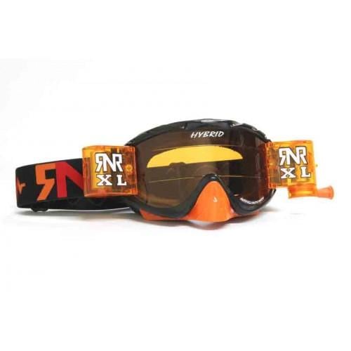 Rip-N-Roll Rnr Hybrid Black/orange XL Roll & Tear Off, Black/orange Limited Edition Goggle, 36MM Roll Off, GH236XL, Roll & Tear Off