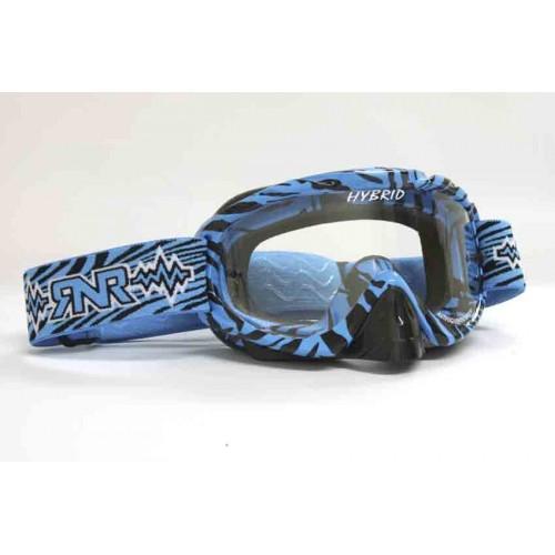 Rip-N-Roll Rnr Hybrid Wild Bl/bk Tear Off, Wild Blue & Black Goggle, GH364TO, Tear Off