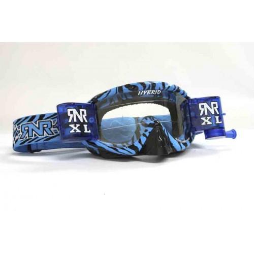 Rip-N-Roll Rnr Hybrid Wild Bl/bk XL Roll & Tear Off, Wild Blue & Black Goggle, 36MM Roll Off, GH364XL, Roll & Tear Off