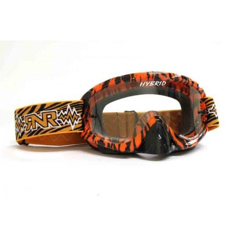 Rip-N-Roll Rnr Hybrid Wild Or/bk Tear Off, Wild Orange & Black Goggle, GH366TO, Tear Off