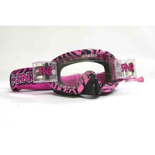 Rip-N-Roll Rnr Hybrid Wild Pk/bk Fully Loaded Roll Off, Wild Pink & Black Goggle, GH369, Roll & Tear Off